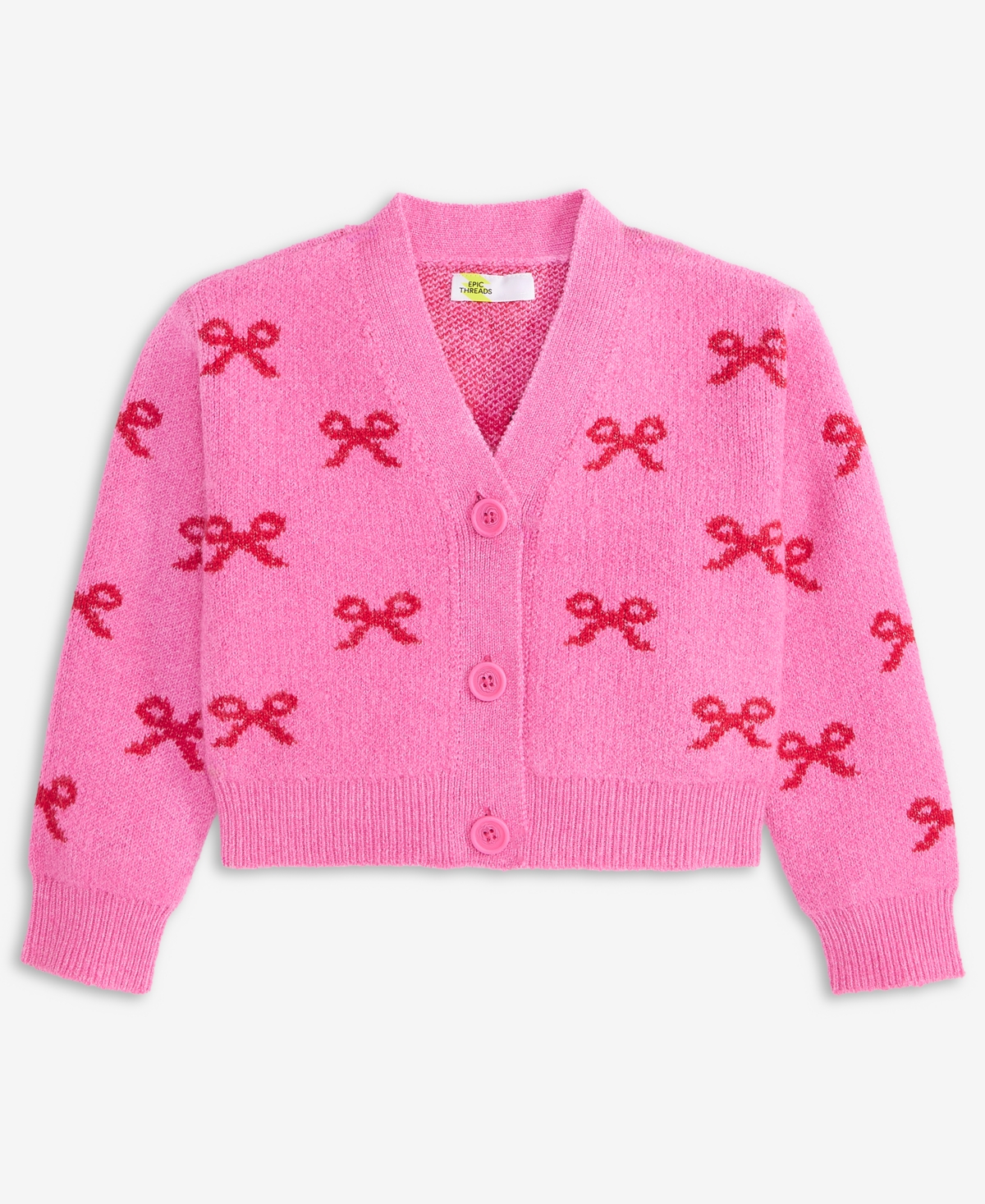 Epic Threads Girls Toddler 2T-4T Bows Cardigan, Macy's Exclusive