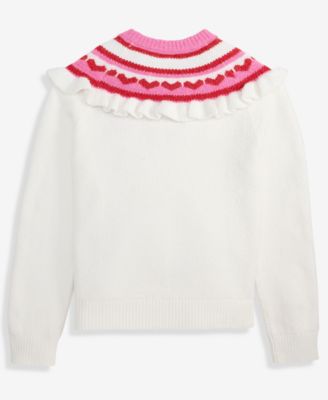 Girls 5-20 Heart Fair Isle Sweater, Macy's Exclusive