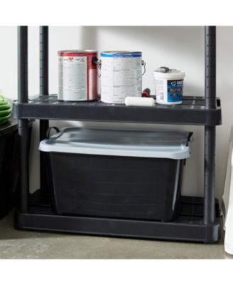 55 Quart Stackable Storage Bin, Heavy Duty Lidded Container, 6 Pack