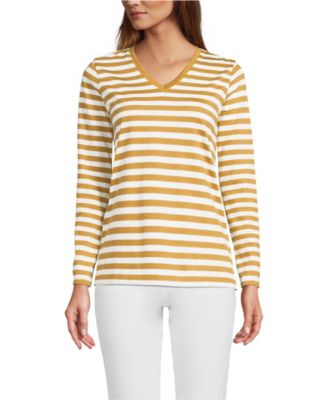 Women's Supima Cotton Long Sleeve V-Neck T-Shirt