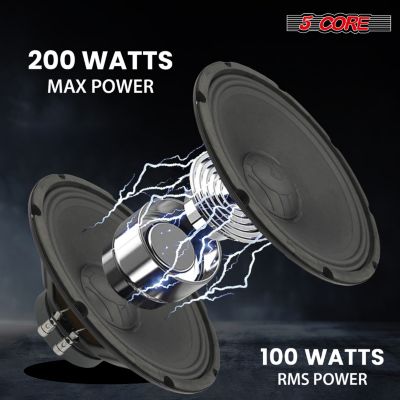 12 Inch Speaker 200W Car Loudspeaker 4 Ohm Replacement Driver w 30 Oz Y30 Magnet for Vehicle - SP 12120 4OHMS