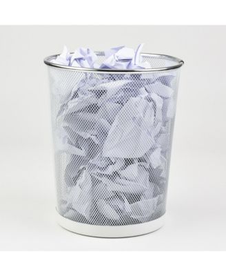 10 Liter Mesh Waste Basket Can for Garbage, Round Open Top Trash Can for Office, Bathroom Bedroom, Kitchen