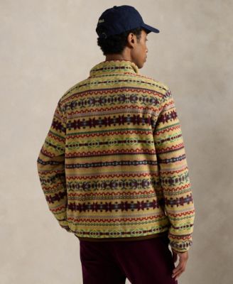 Men's Fair Isle–Inspired Fleece Pullover