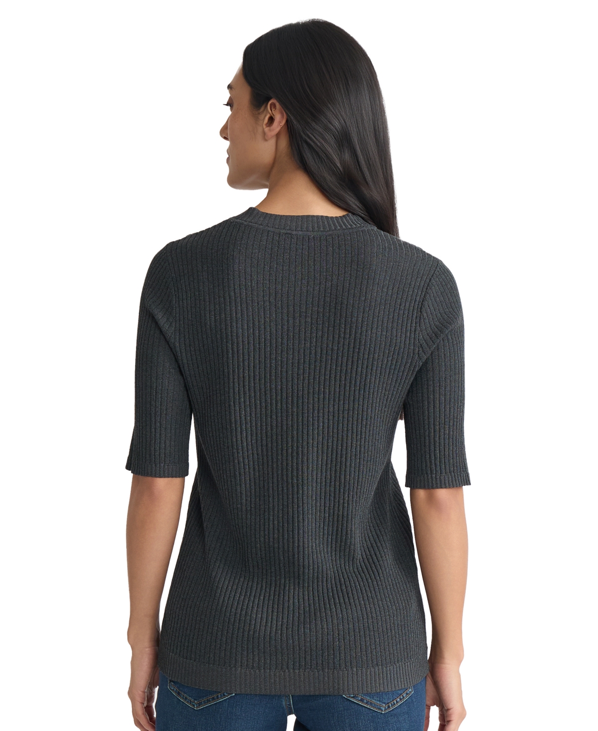 Jones New York Women's Sutton Crew Neck T-Shirt Sweater