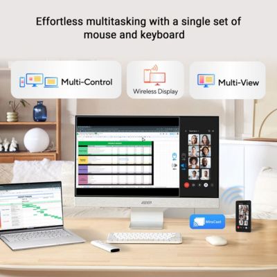 ZenScreen Smart MS32UC 31.5" 16:9 4K Ultra HD USB-C IPS LED HDR Monitor, Silver