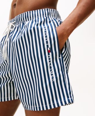 Men's Medium Length Drawstring 5" Swim Trunks