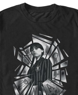 Men's Wednesday Addams Broken Glass T-Shirt