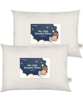2pk Toddler Pillow, Soft Organic Cotton Toddler Pillows for Sleeping, 13X18 Kids Pillow