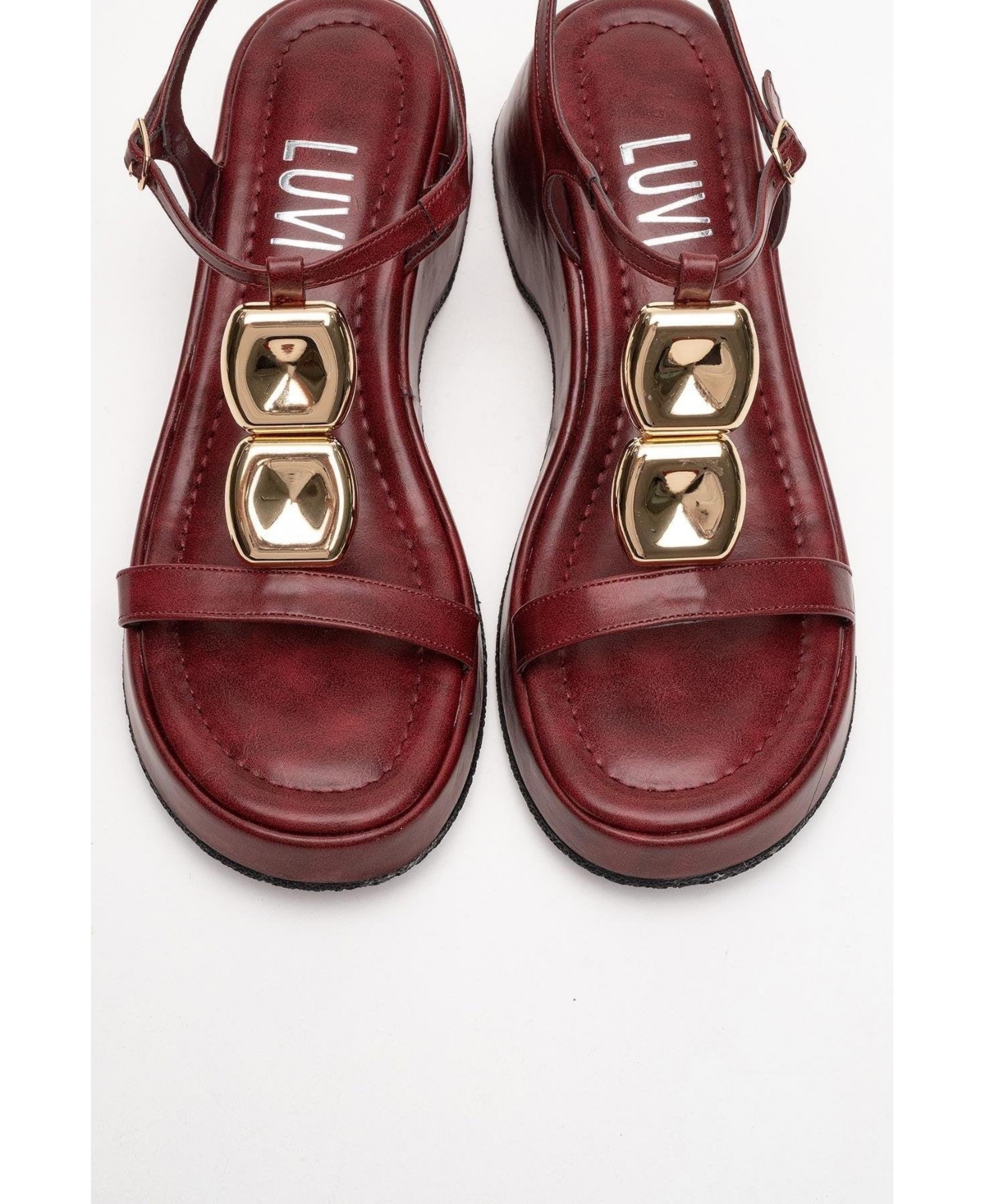 Prologue Shoes Kerry Buckle Platform Sandal (Women)