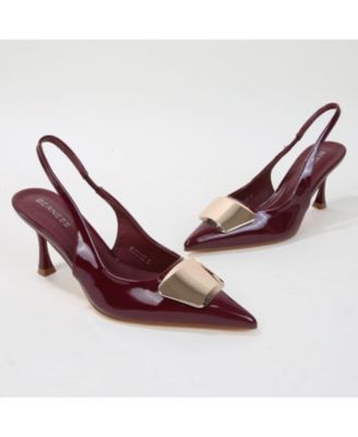 Capri Slingback with Metal Accent