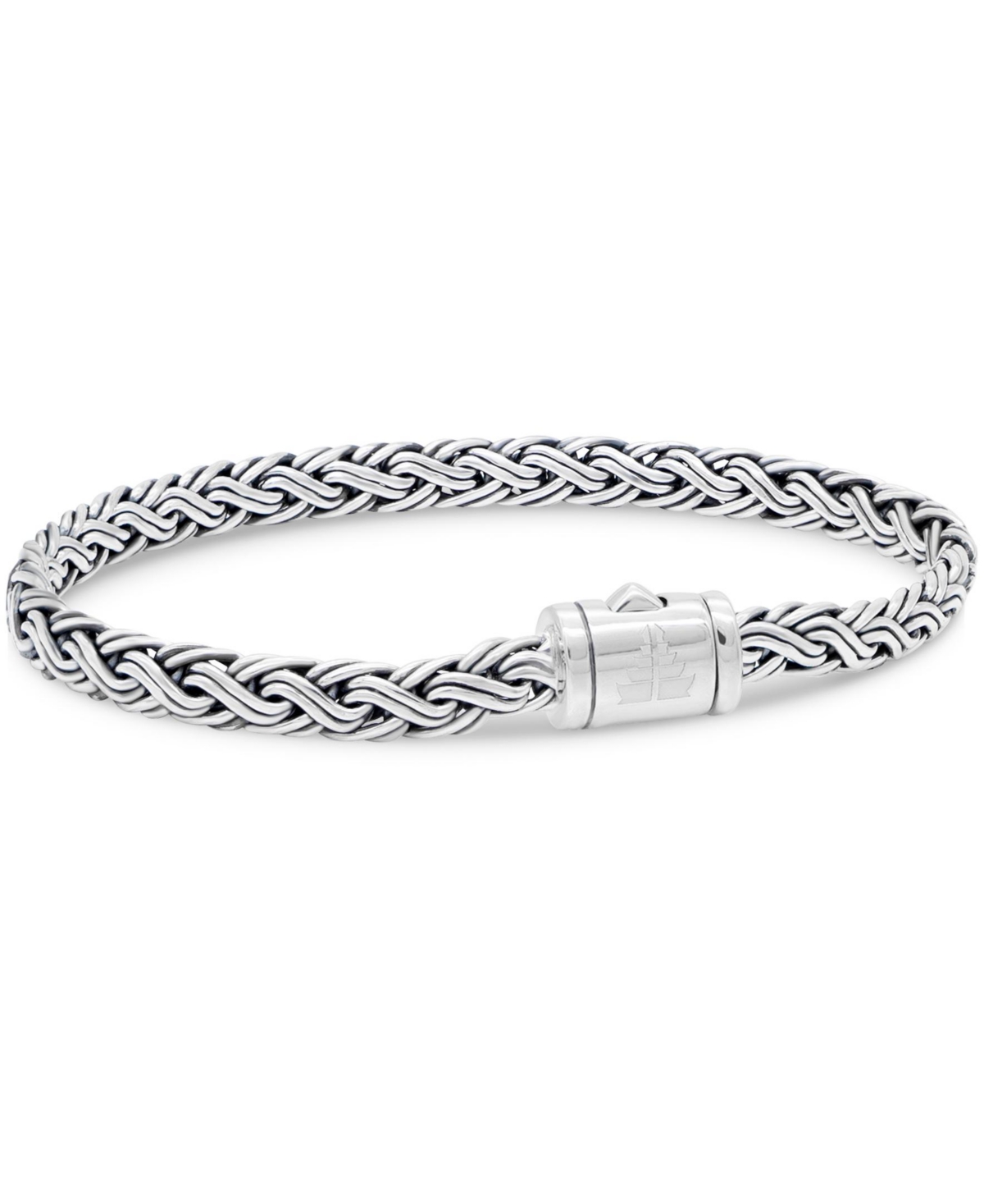 Devata Paddy Oval 5mm Chain Bracelet in Sterling Silver, X-Large 8.5 in
