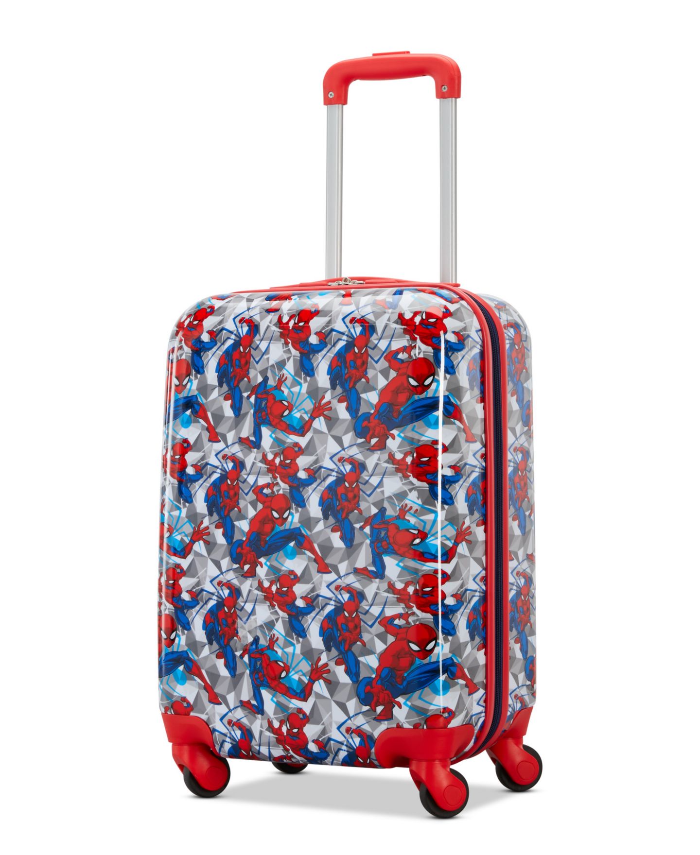 Чемодан American Tourister Spiderman 18" Hardside Carry-On Spinner Luggage, цвет: Разноцветный — фото 1