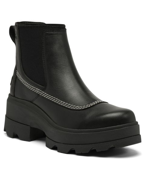 Женские ботинки Sorel Joan Frwd Chelsea Slip-On Booties, цвет: Чёрный / Выбеленный