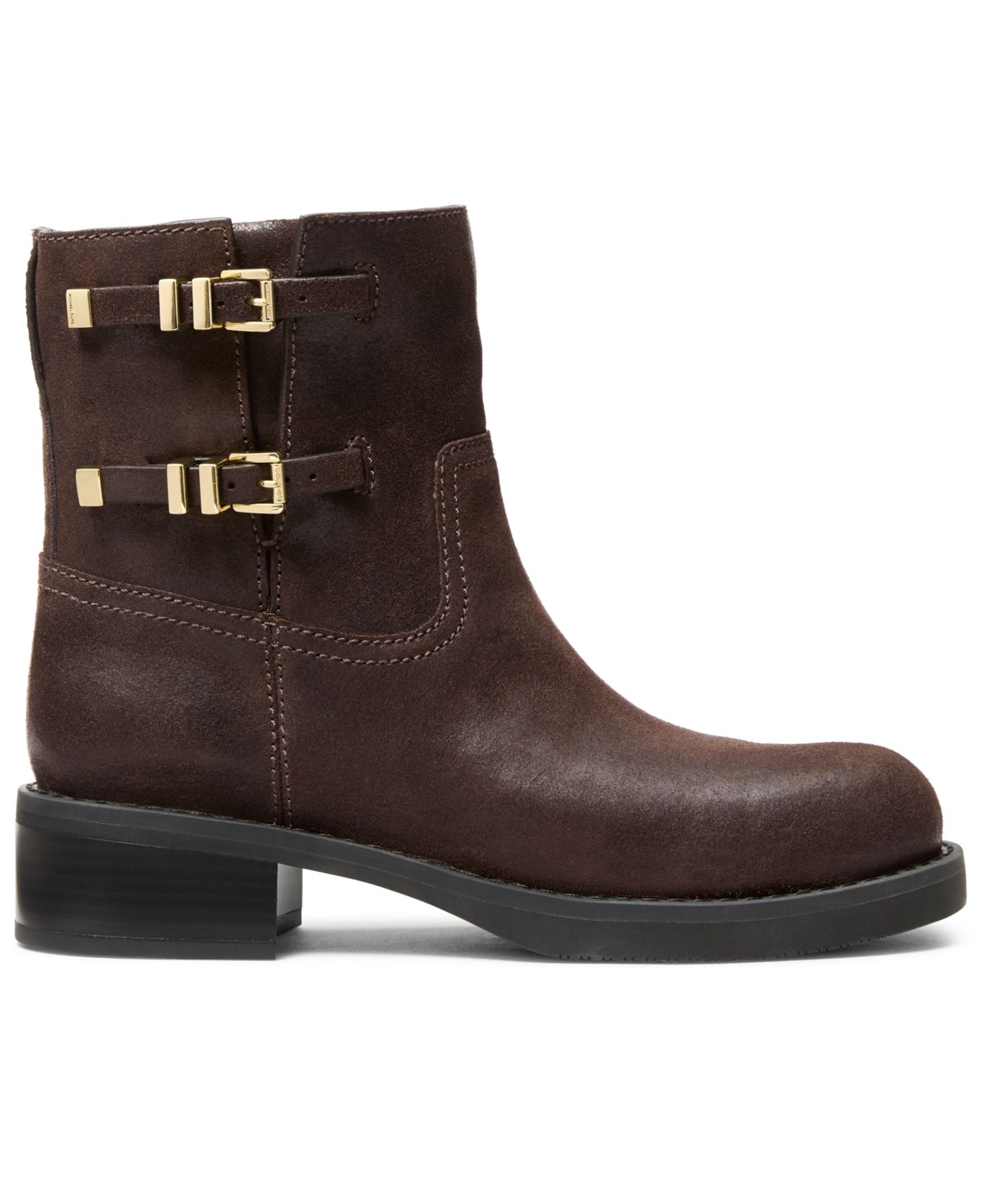 Женские ботинки Michael Kors Darrington Flat, цвет: Шоколадный кожаный — фото 2