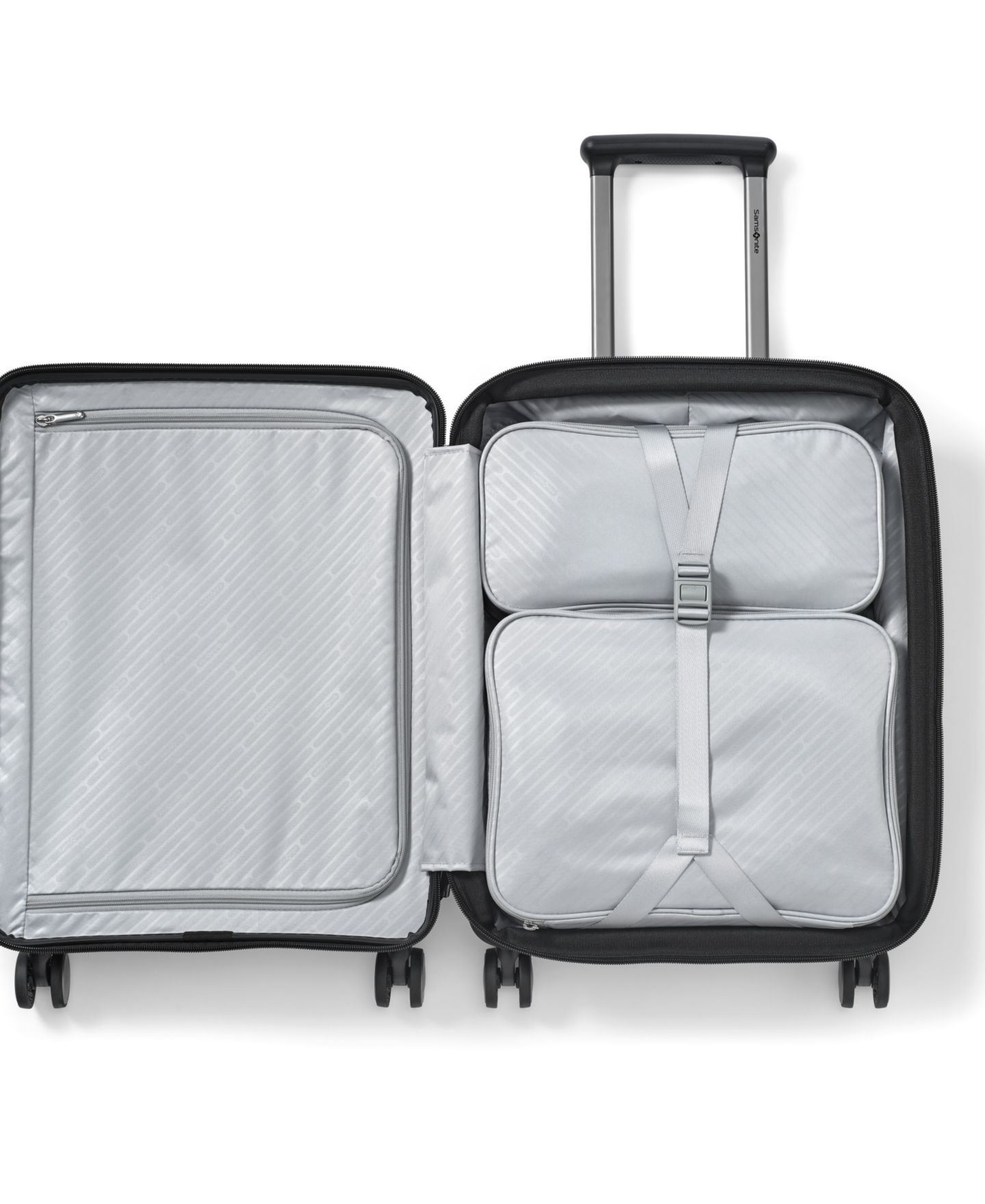 Чемодан Samsonite Paralux Domestic 23" Hardside Carry-On Spinner Luggage, цвет: Чёрный — фото 12