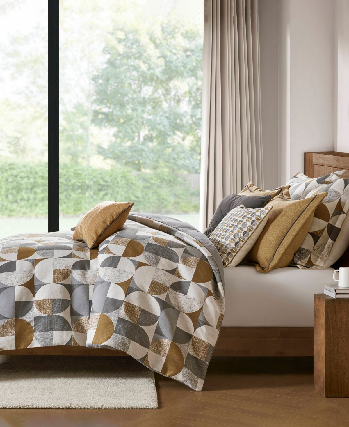 Madison Park Signature Cirque Jacquard Oversized Duvet Style 9-pc. Comforter Set, King In Multi