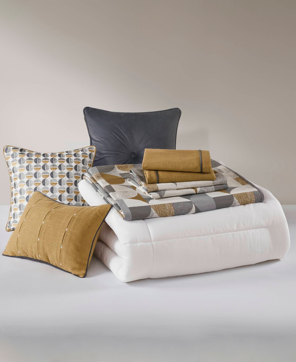 Madison Park Signature Cirque Jacquard Oversized Duvet Style 9-pc. Comforter Set, King In Multi