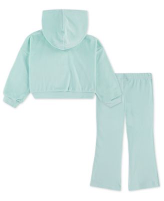 Toddler Girls' 2T-4T Zip-Up Hoodie and Flared Leggings, 2-Piece Set