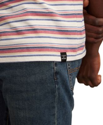 Men's Venice Burnout Stripe Crew Neck T-Shirt