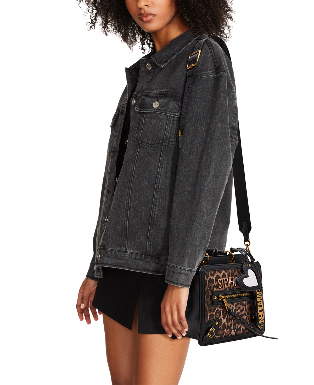 Steve Madden Bevelyn Satchel Bag In Brown