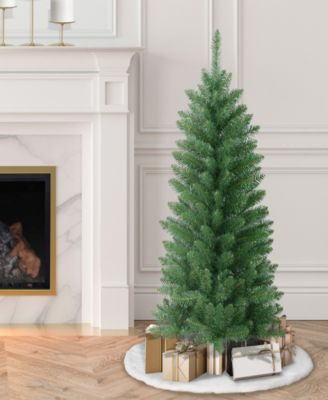 Puleo Carson Pine Artificial Christmas Tree with Stand, 4'
