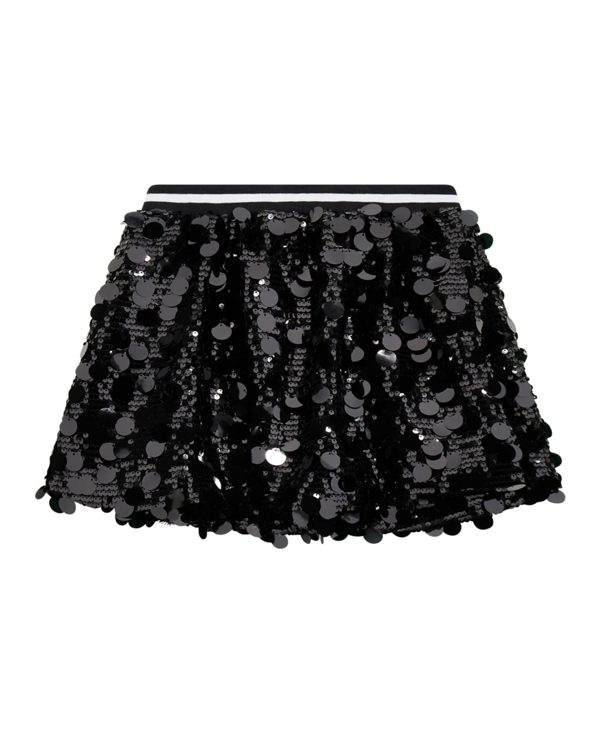 Guess Girls 7-16 All Over Sequin Midi Skirt In Black