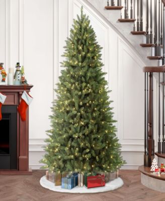 Puleo 7.5FT Pre-Lit Elegant Series Franklin Fir Artificial Christmas Tree