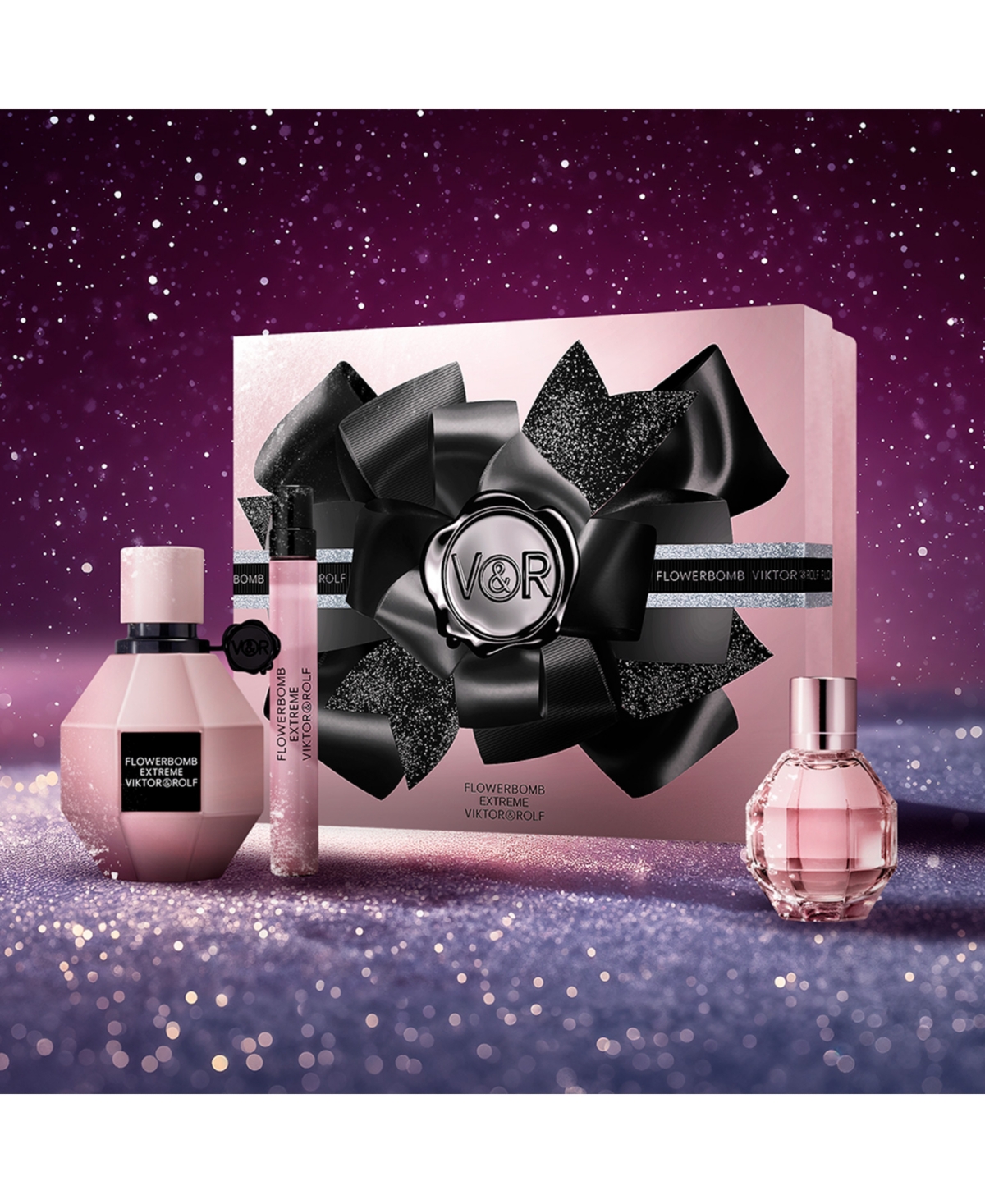 Viktor & Rolf 3-pc. Flowerbomb Extreme Eau De Parfum Gift Set In Transparent