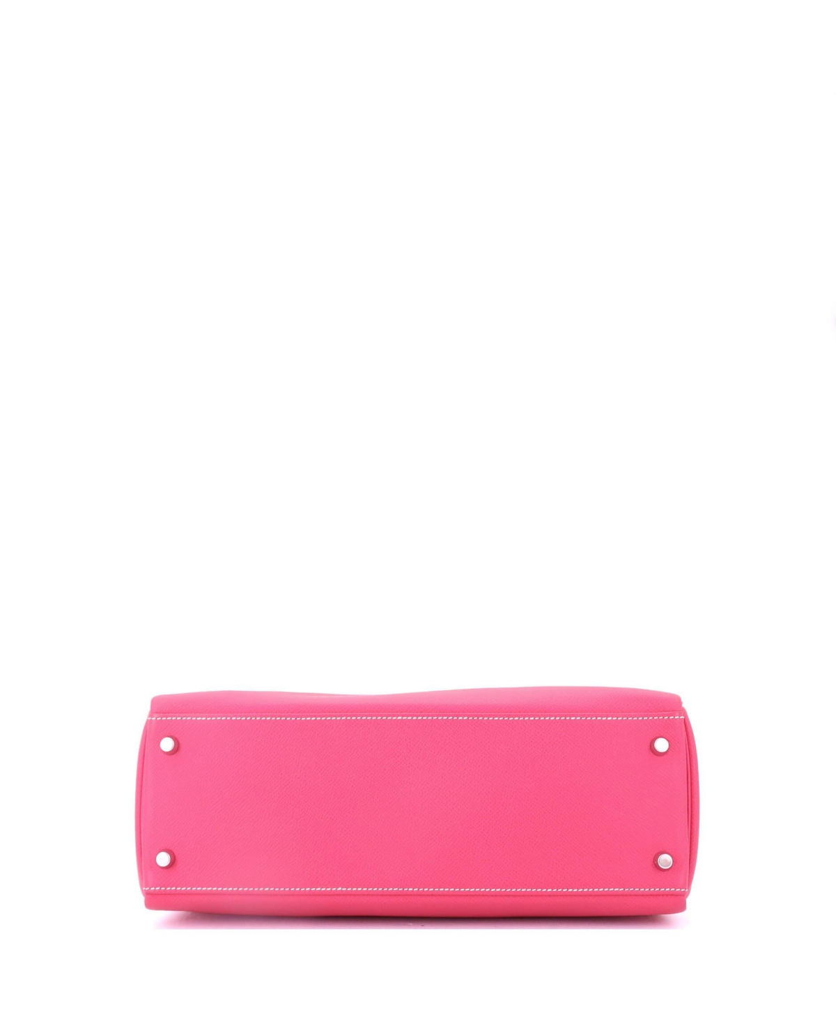 Pre-Owned Hermes Kelly 32 Handbag Pink Epsom with Palladium Hardware