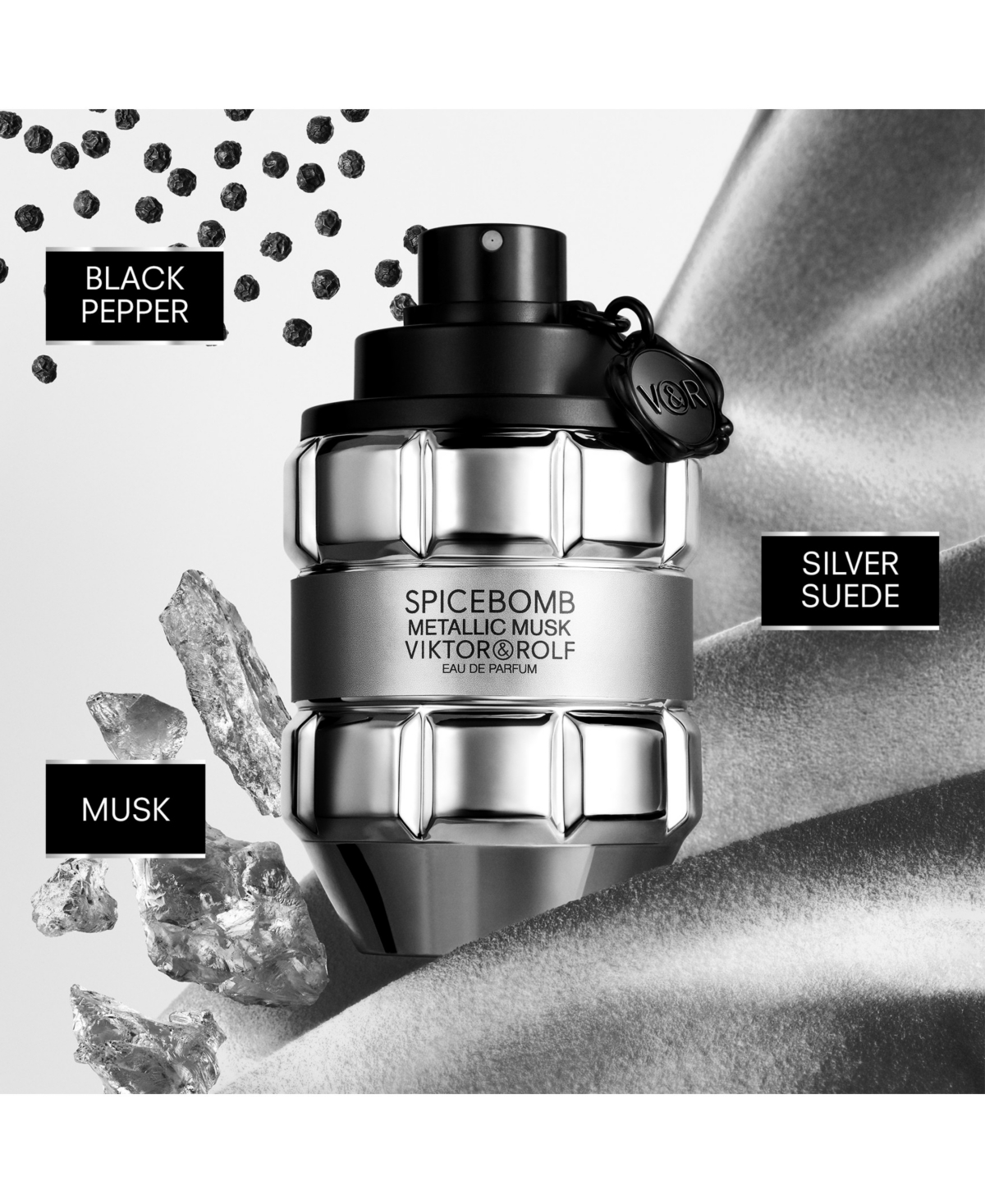 Viktor & Rolf 3-pc. Spicebomb Metallic Musk Gift Set In Transparent