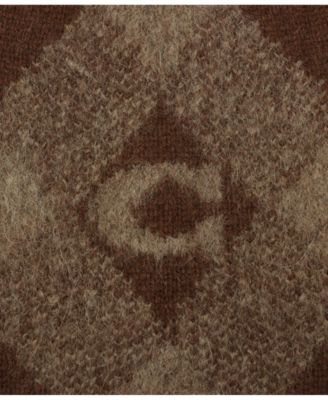 Argyle Knit Stretch-Fit Beanie