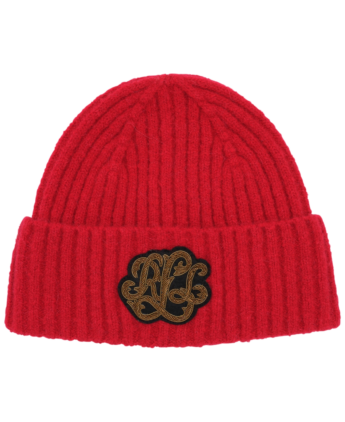 Ralph Lauren Buillion Logo Gifting Beanie Hat In Red