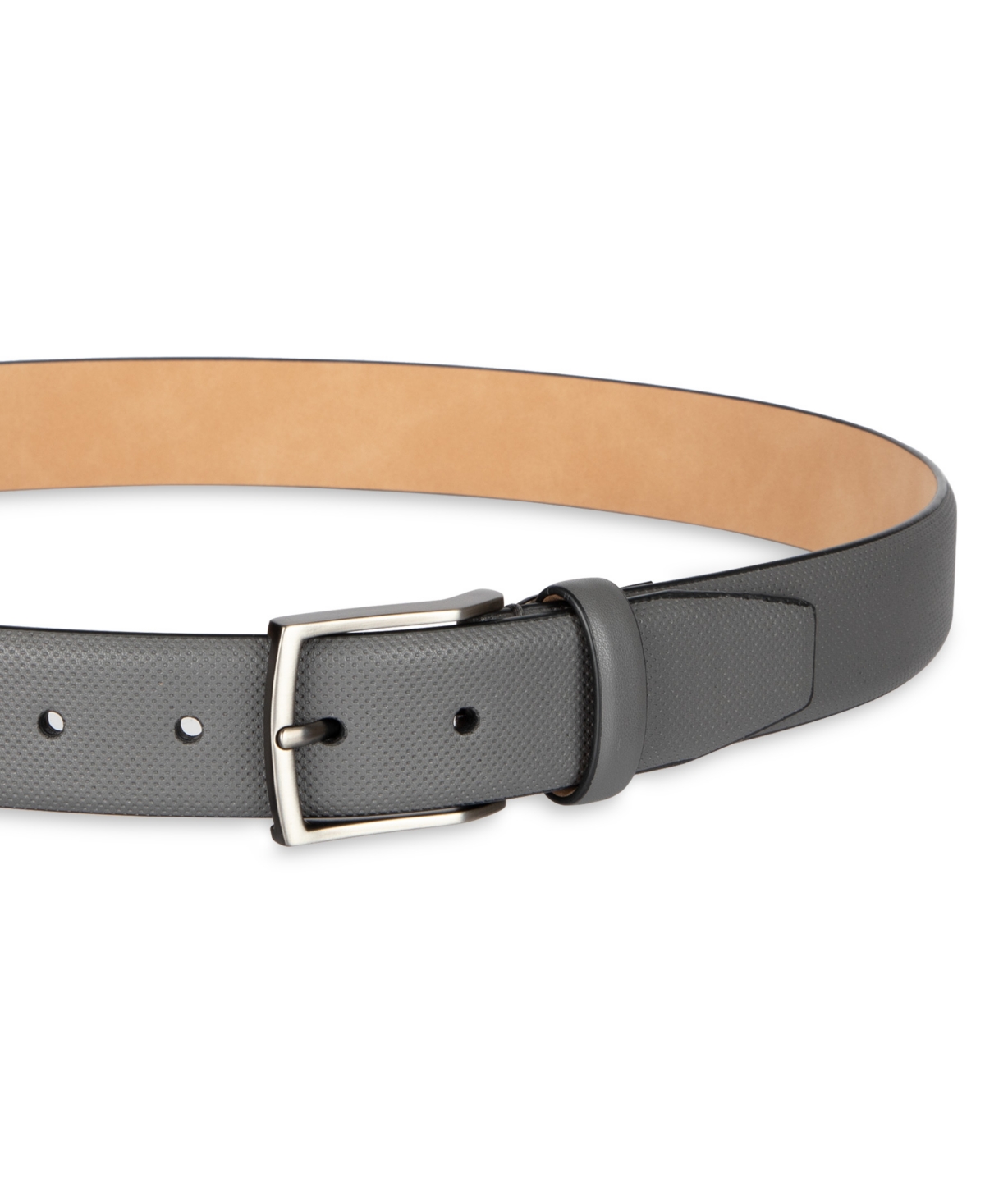 Alfani Men's Alfatech Stretch Dress Belt In Gray
