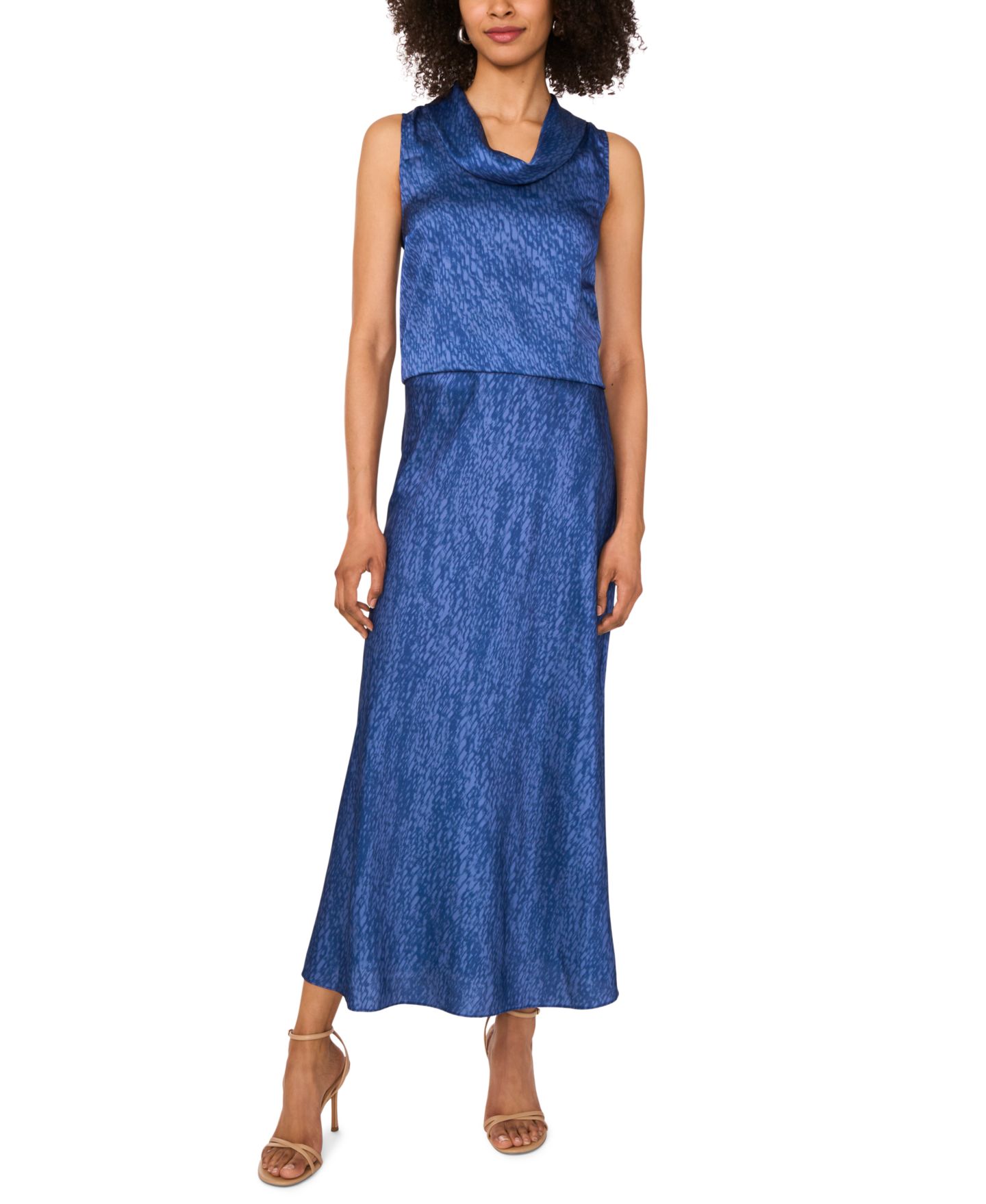 Женский топ Vince Camuto Sleeveless Cowl Neck, цвет: Blueberry — фото 2
