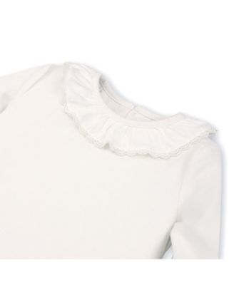 Baby Girls Long Sleeve Ruffle Neck Knit Top