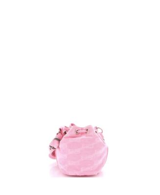 XS Le Cagole Giant Studs Bucket Bag BB Denim