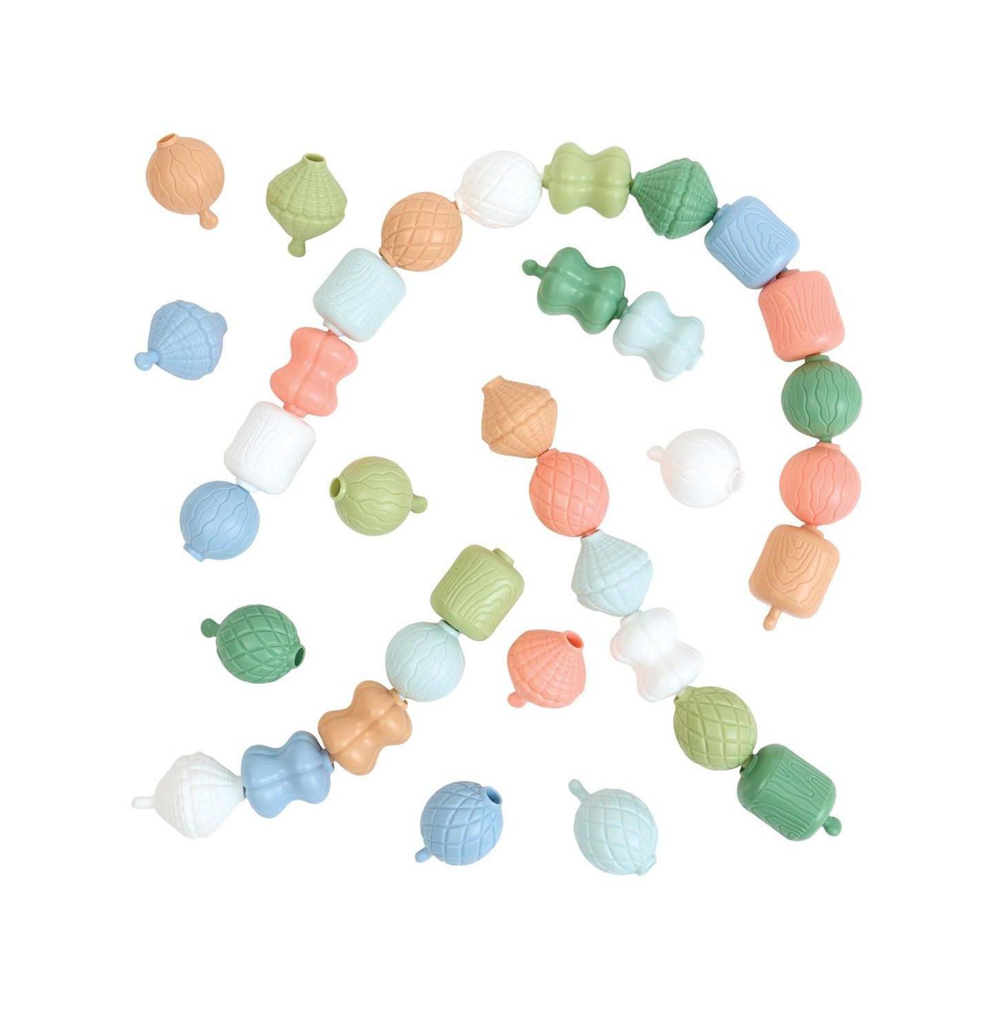 Детский конструктор Kaplan Early Learning Nature Easy-Link Friction-Fit 35-Piece Building Set, 12 Months and Up, цвет: Разноцветный — фото 5
