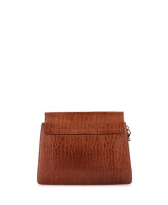 Medium Faye Shoulder Bag Embossed Leather