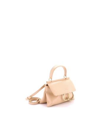 Small Faye Top Handle Bag Leather