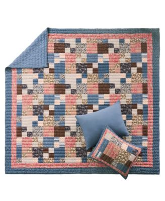 Shiloh Patchwork 3-Pc. Quilt Set, Full/Queen