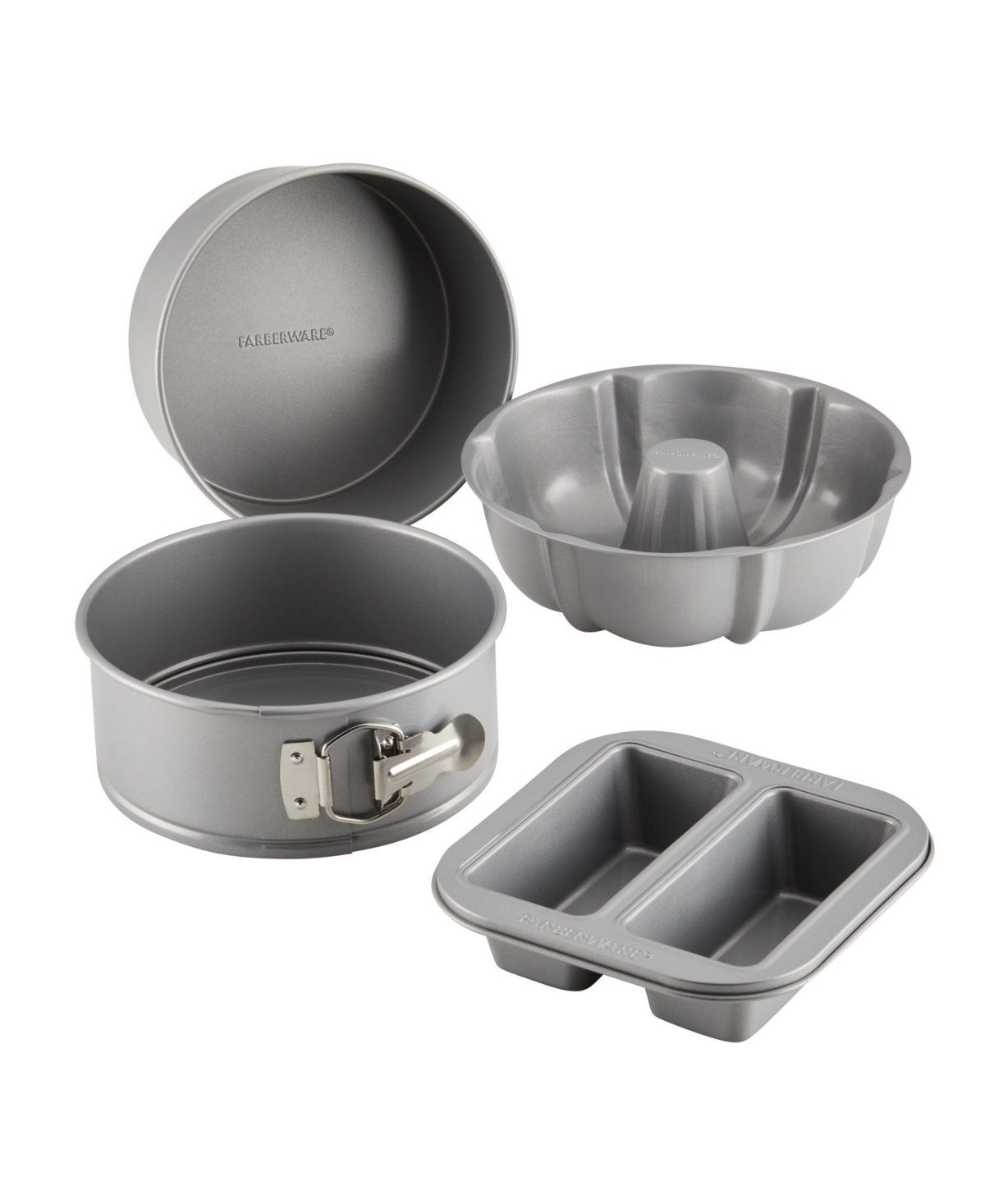 Farberware Specialty Pressure Cookware 4-pc. Bakeware Set In Gray