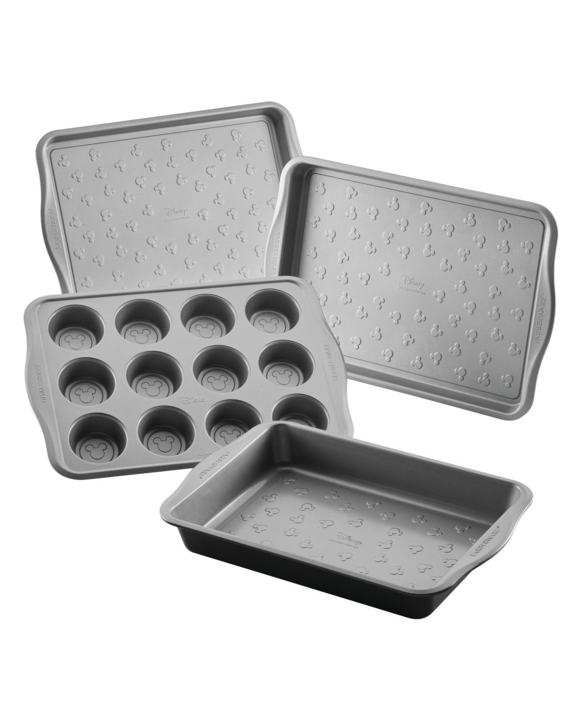 Farberware Disney Bake With Mickey Mouse 4-pc. Bakeware Set In Black