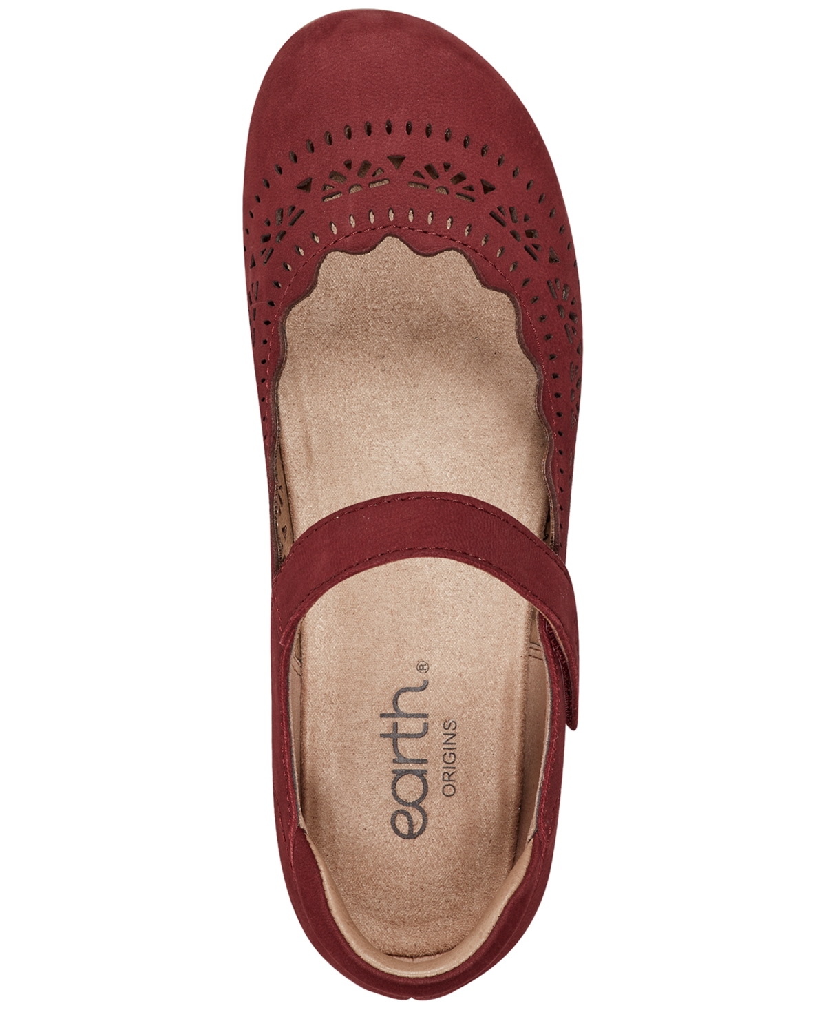 Earth Women's Brady Leather Mary Jane Flats In Red