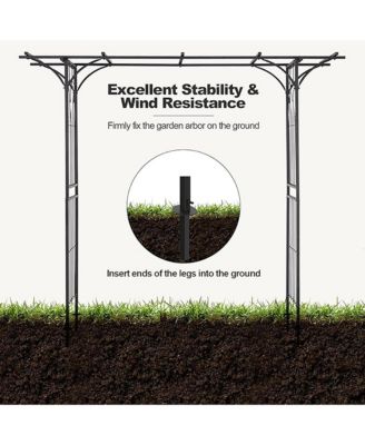 Outdoor Garden Arch Flowers Climbing Plants Trellis Metal Wedding Archway