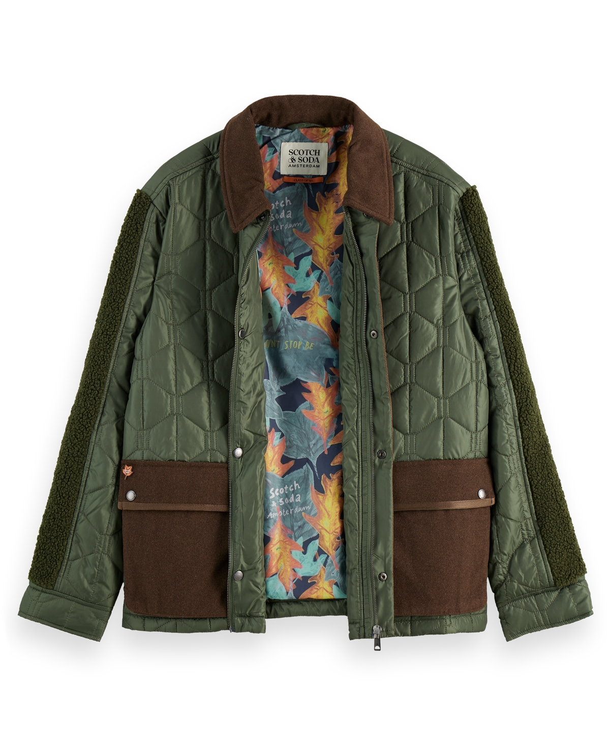 Scotch & Soda Men's Military Quilted Jacket