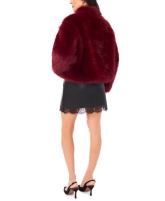 Women's Faux-Fur Stand Collar Jacket