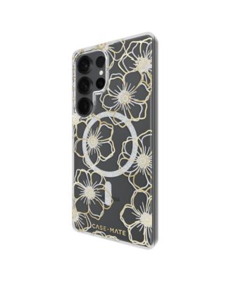 Floral Gems Case with Magnet for Samsung Galaxy S25 Ultra