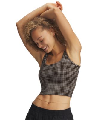 Women's Motion Print Cropped Tank Top