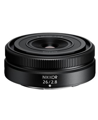 NIKKOR Z 26mm f/2.8 Lens, Bundle with Small Lens Case, 52mm Filter Kit, Lens Cleaner, Cleaning Kit and Lens Cap Tether