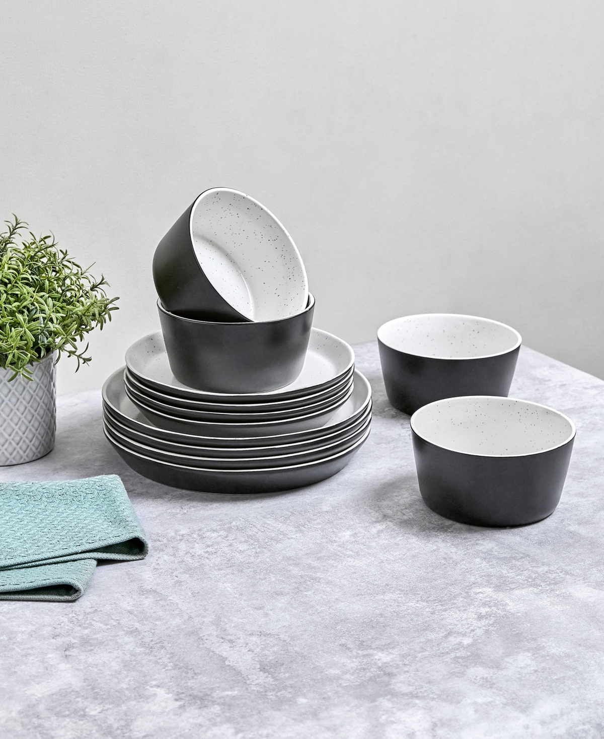 Sango Stockholm 12-Pc. Dinnerware Set, Service for 4